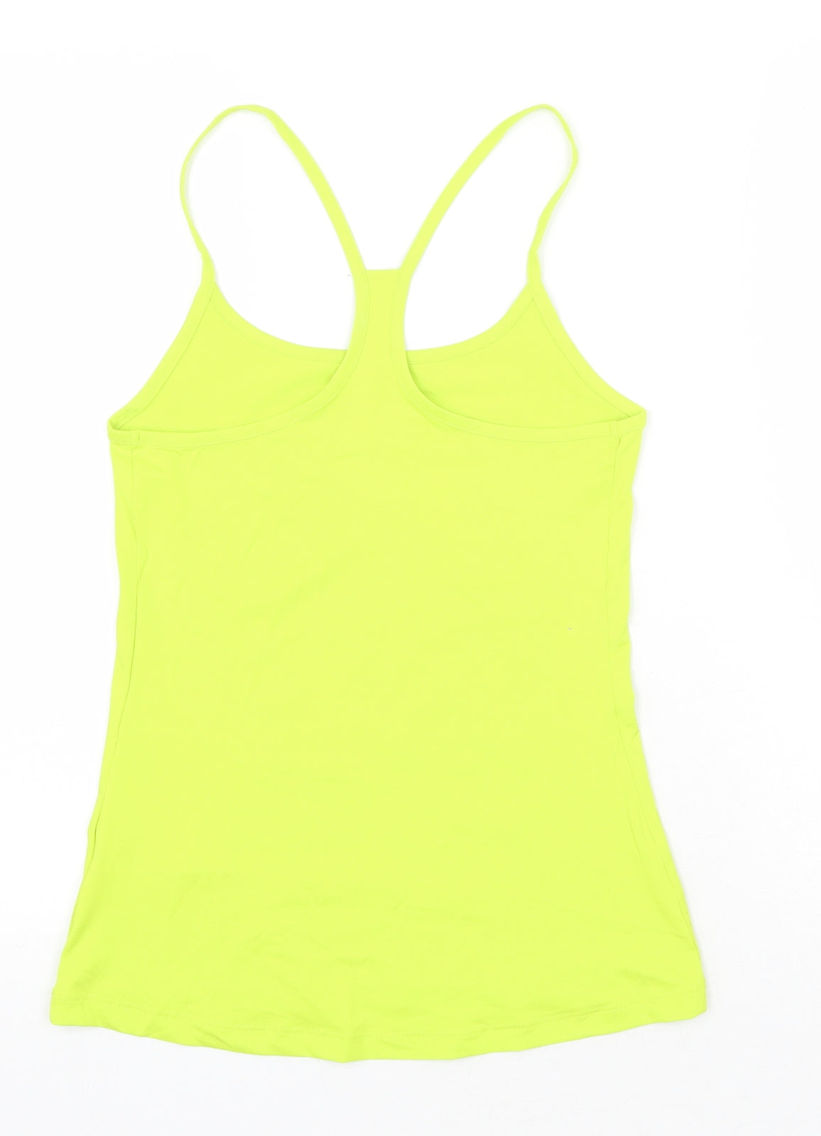 Marks and Spencer Womens Green Polyester Basic Tank Size 8 Scoop Neck - Racerback