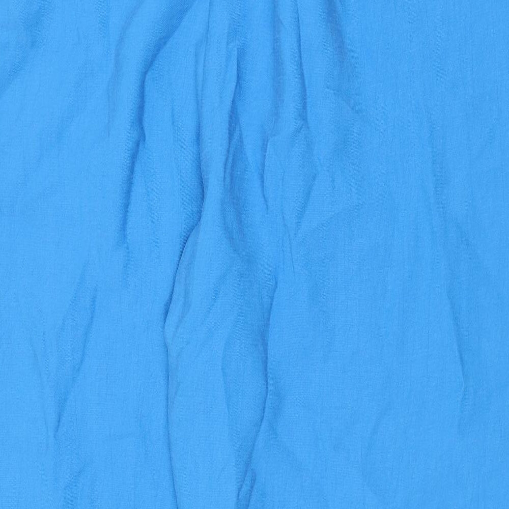 Marks and Spencer Womens Blue Viscose Jogger Trousers Size 20 Regular Drawstring
