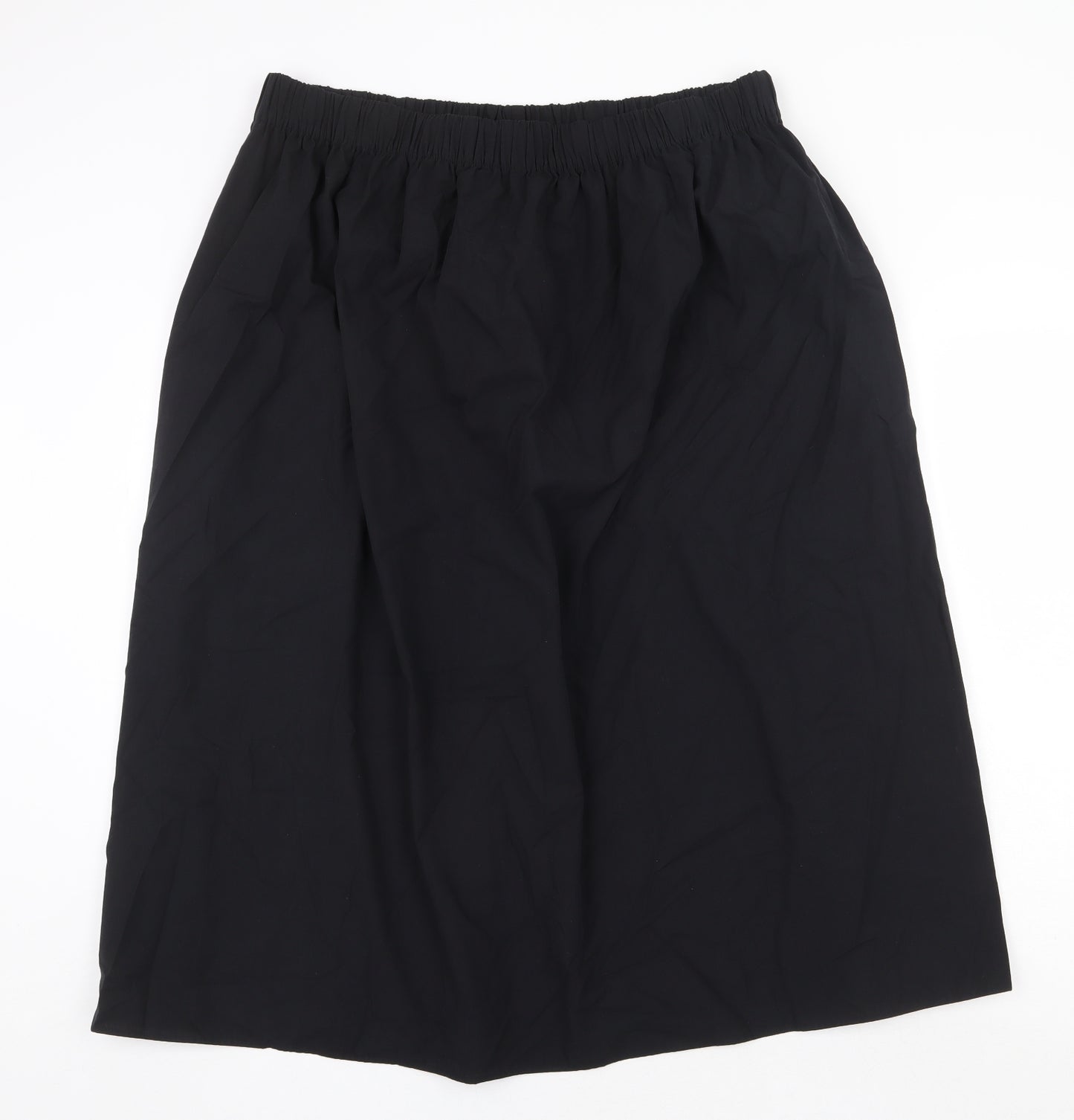Marks and Spencer Womens Black Polyester Straight & Pencil Skirt Size 20