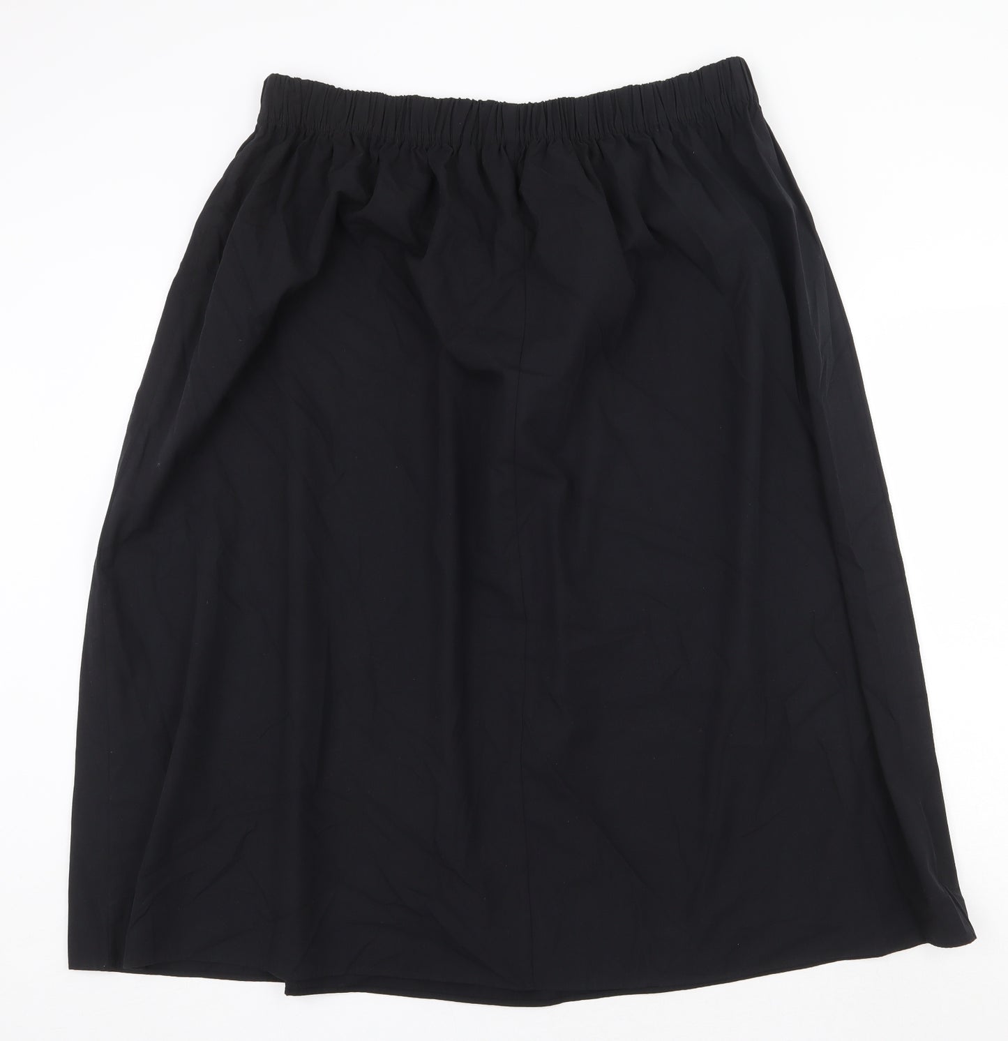 Marks and Spencer Womens Black Polyester Straight & Pencil Skirt Size 20