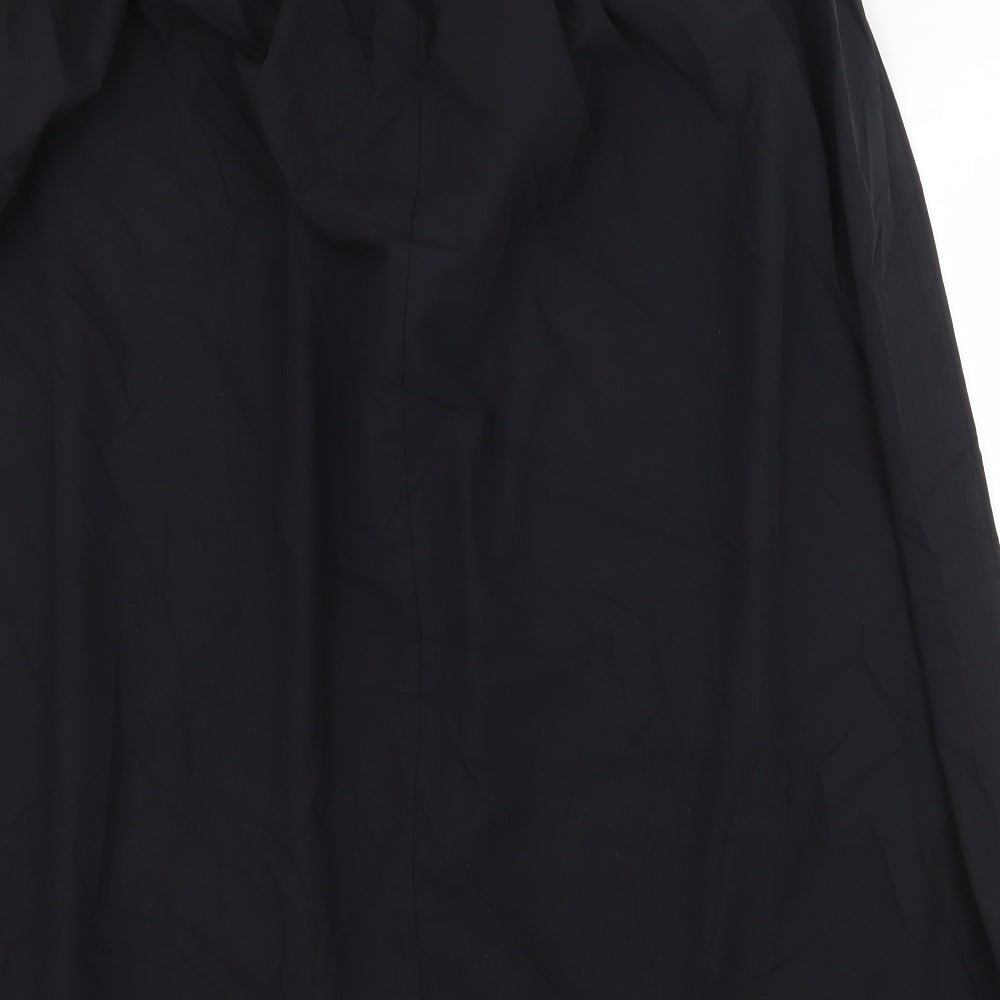 Marks and Spencer Womens Black Polyester Straight & Pencil Skirt Size 20