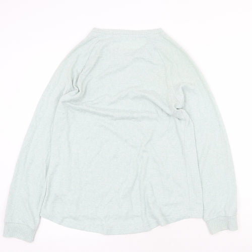 Primark Womens Green Round Neck Polyester Pullover Jumper Size XS
