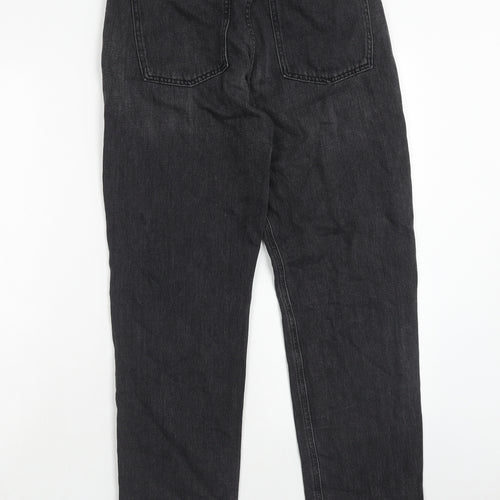 By Yourself Womens Black Cotton Straight Jeans Size 28 in Regular Zip