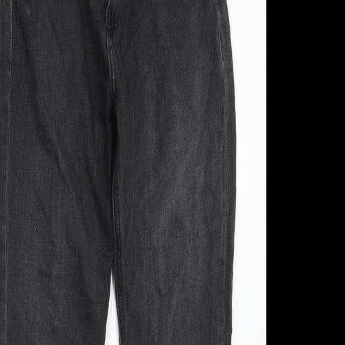 By Yourself Womens Black Cotton Straight Jeans Size 28 in Regular Zip