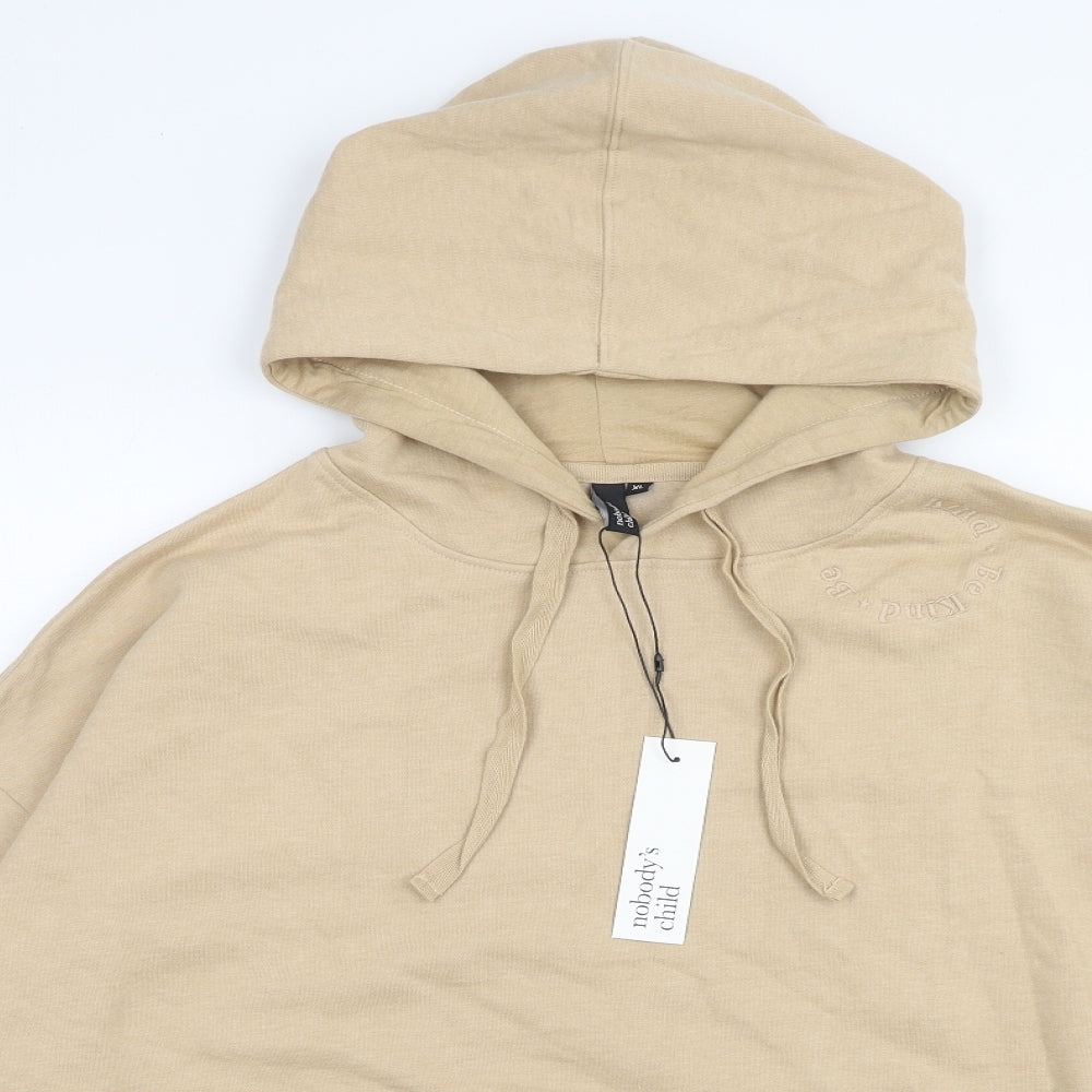 Nobodys Child Womens Beige Cotton Pullover Hoodie Size XL Pullover