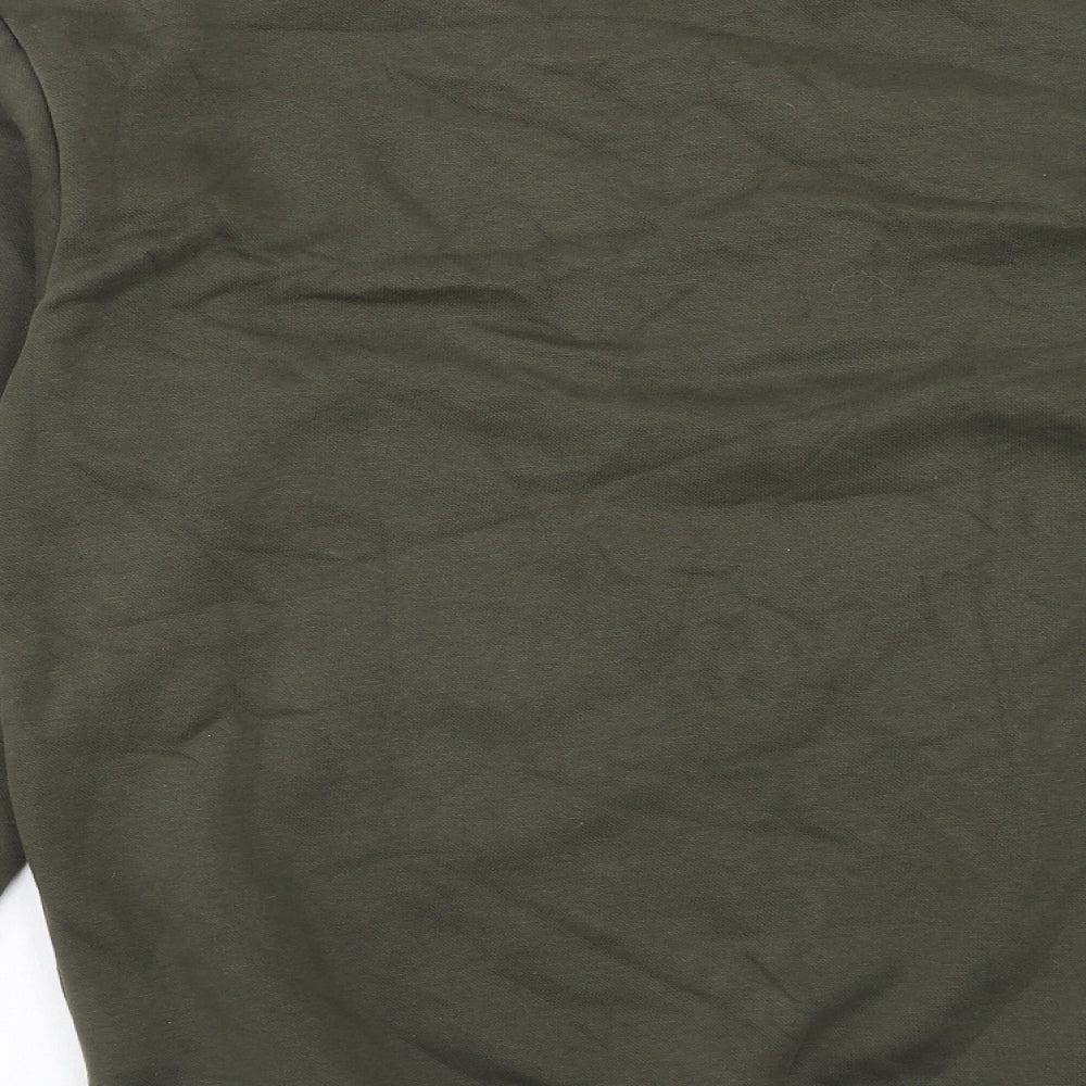 H&M Mens Green Cotton Pullover Sweatshirt Size S