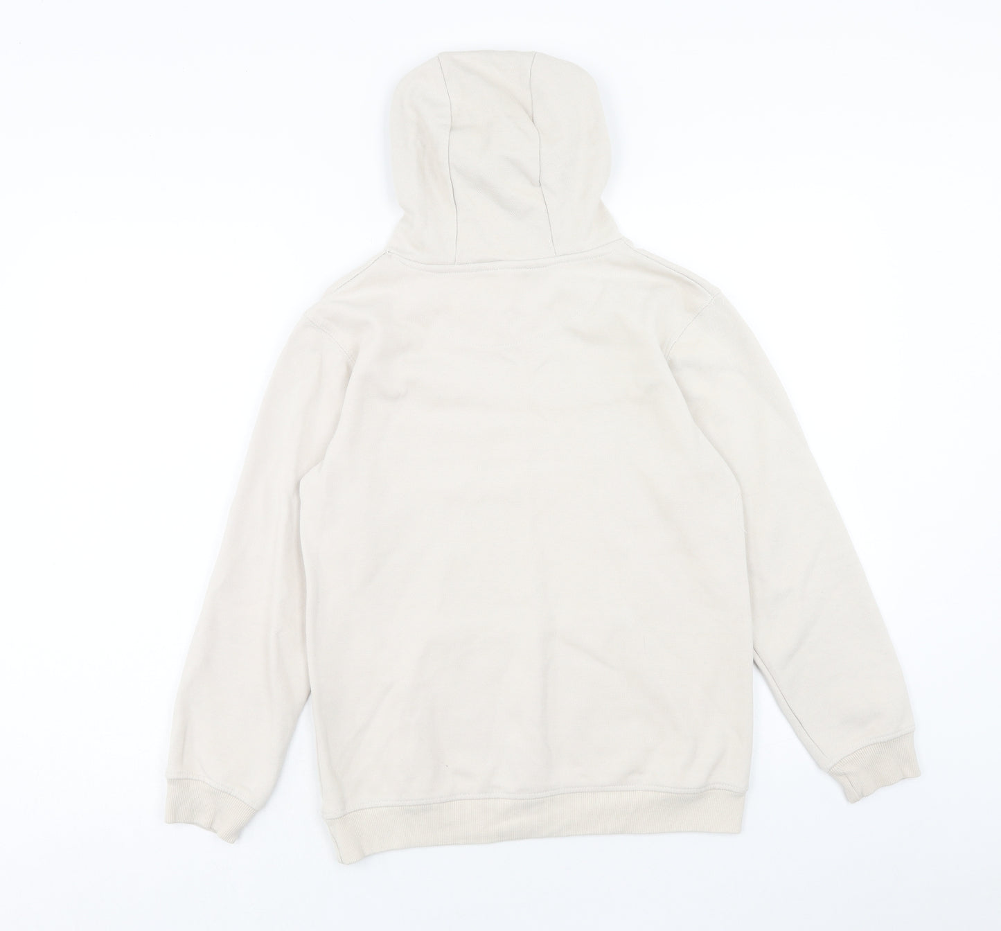 George Boys Beige Cotton Pullover Hoodie Size 11-12 Years Pullover - Limitless