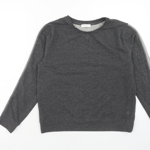 M Life Womens Grey Cotton Pullover Sweatshirt Size S Pullover