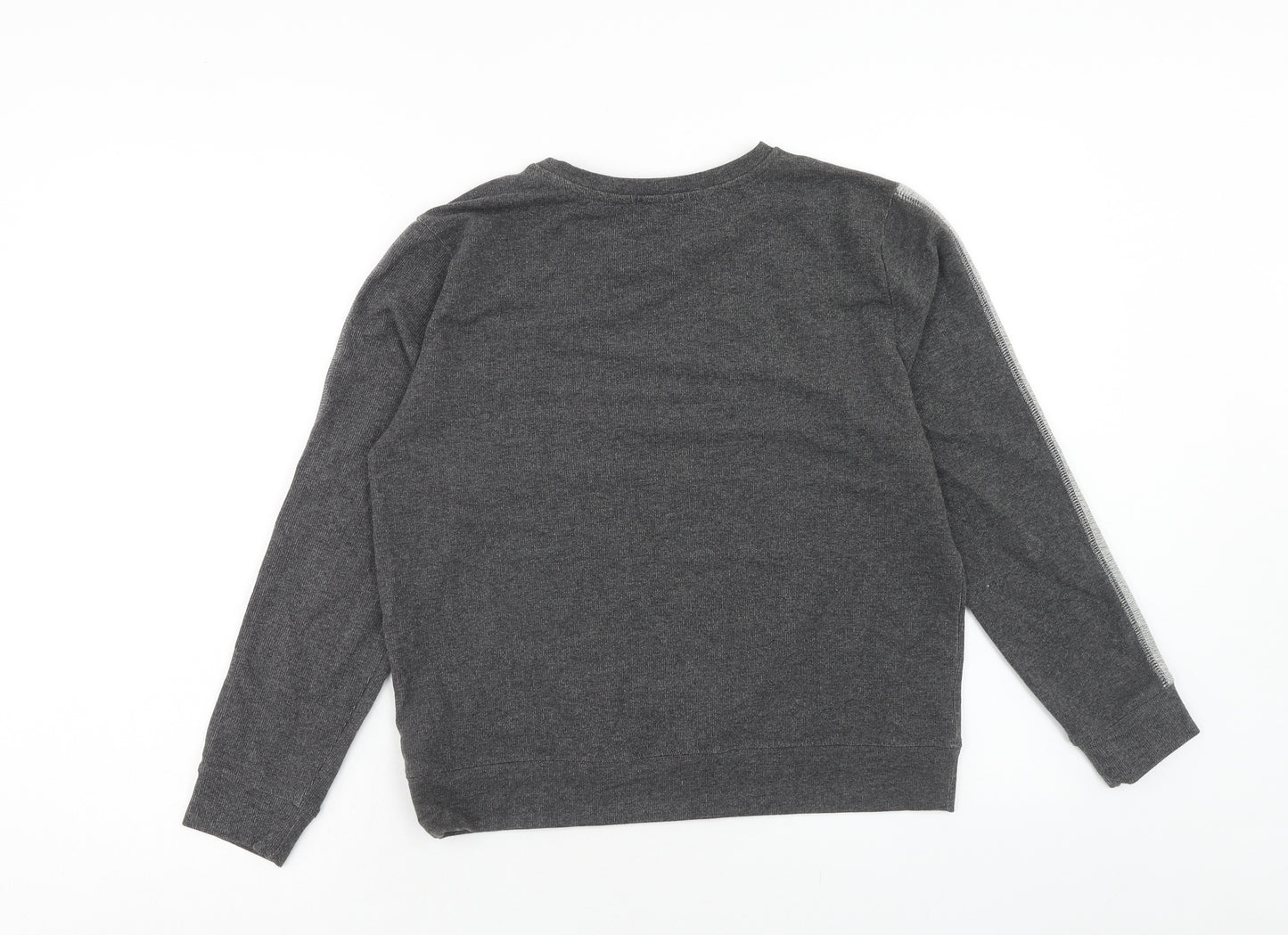 M Life Womens Grey Cotton Pullover Sweatshirt Size S Pullover