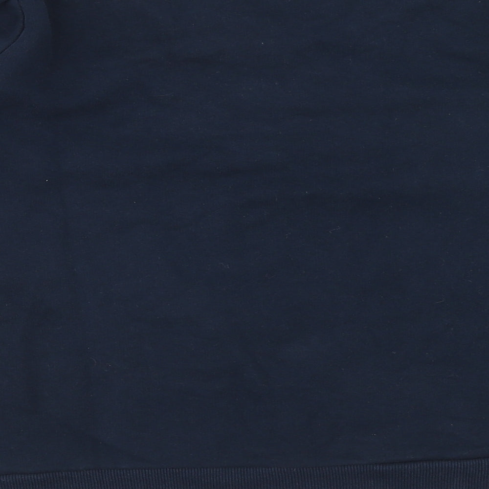 Wyse Womens Blue Cotton Pullover Sweatshirt Size L Pullover
