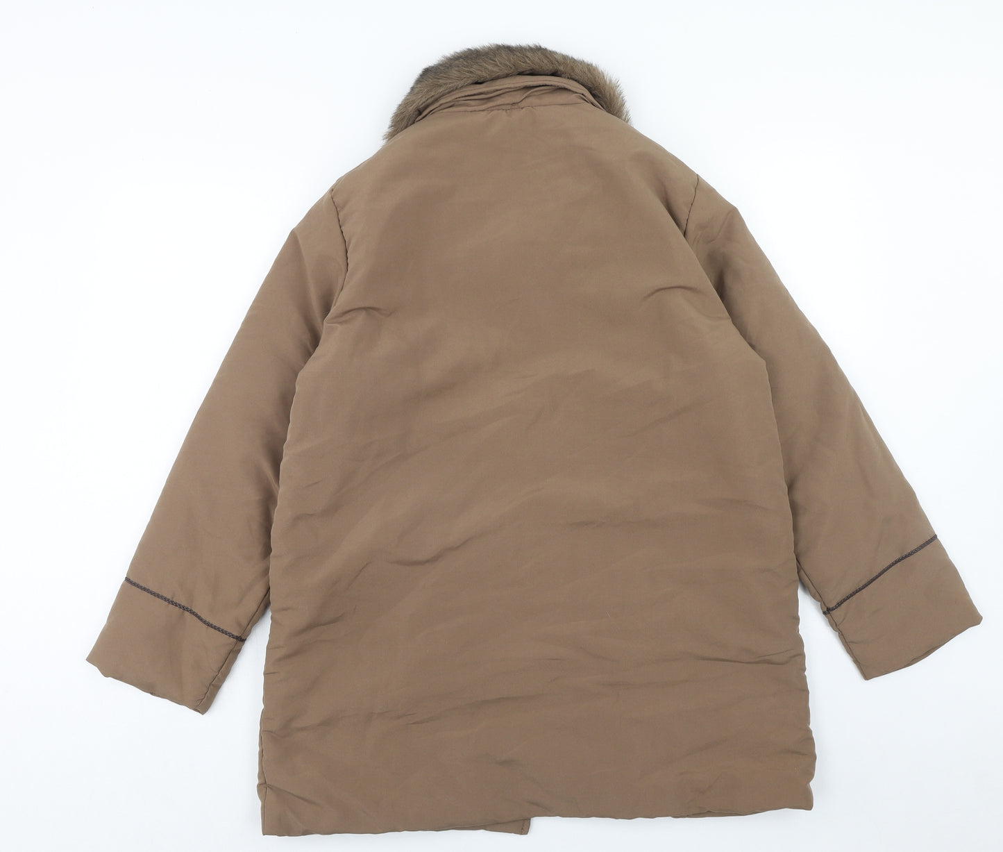 Claire Neuville Womens Brown Jacket Size 14 Zip
