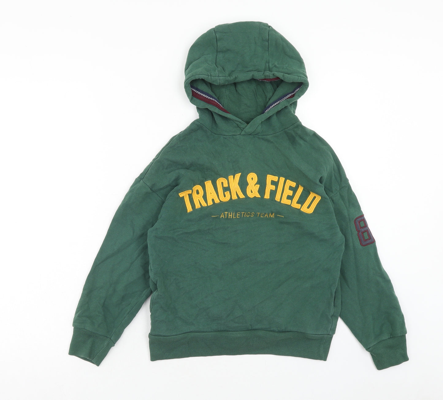 NEXT Boys Green Cotton Pullover Hoodie Size 10 Years Pullover