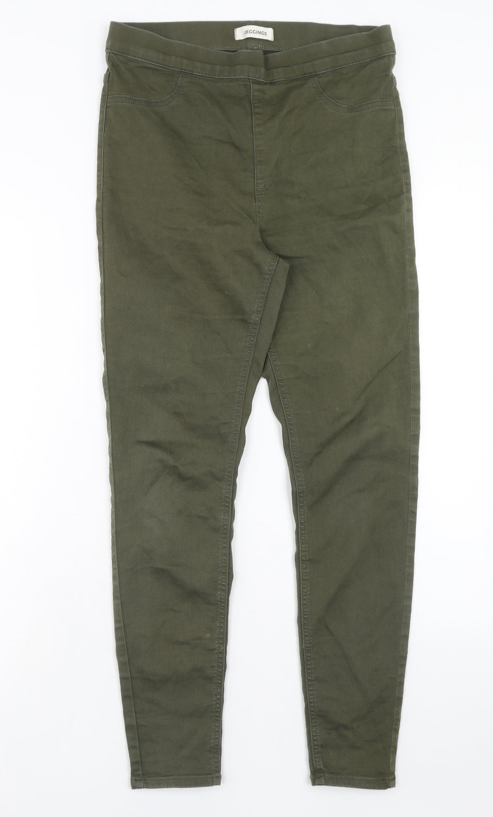 Marks and Spencer Womens Green Cotton Jegging Jeans Size 12 Regular