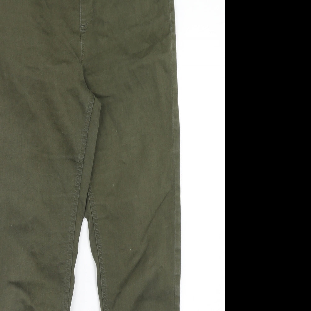 Marks and Spencer Womens Green Cotton Jegging Jeans Size 12 Regular