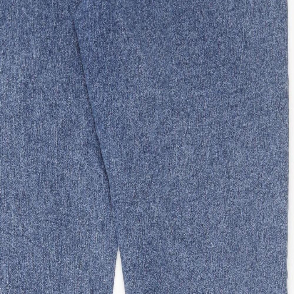 Jeff & Co Womens Blue Cotton Skinny Jeans Size 14 Regular Zip