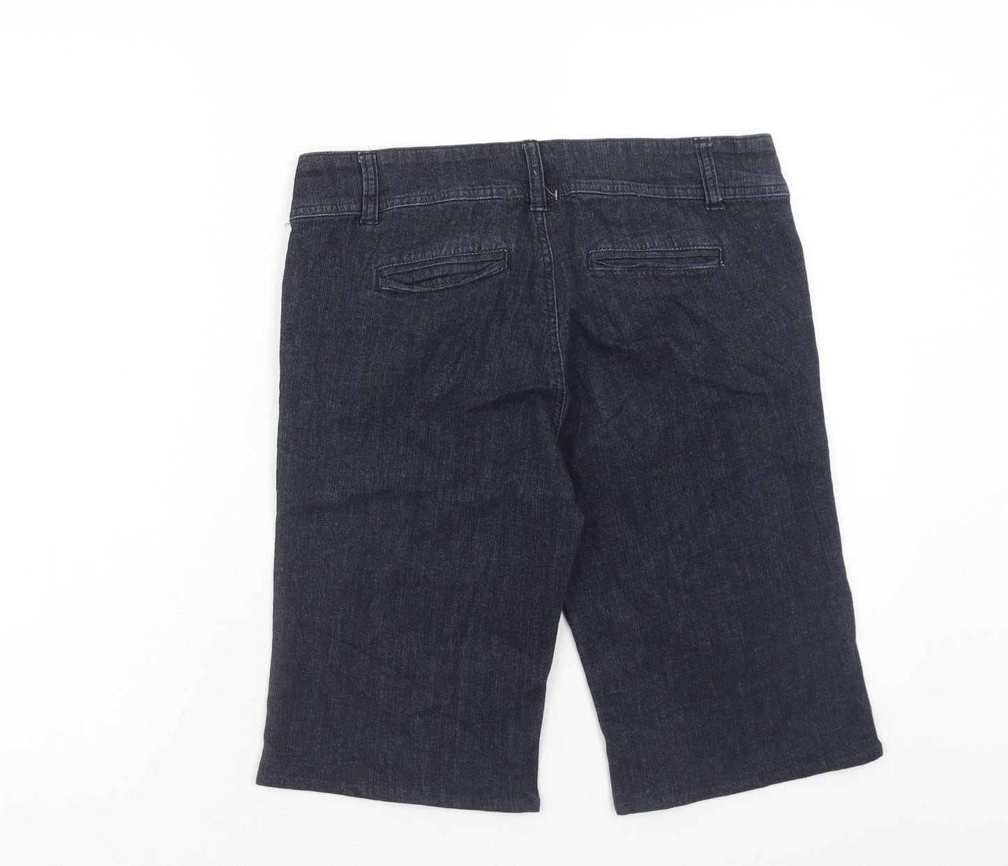 Spoon jeans Womens Blue Cotton Bermuda Shorts Size L Regular Zip