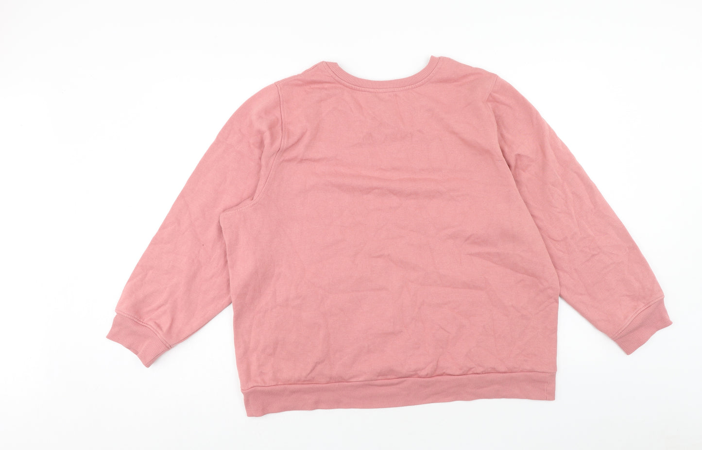 TU Womens Pink Cotton Pullover Sweatshirt Size 20 Pullover