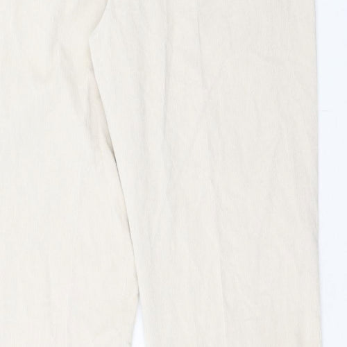 Cherokee Womens Beige Cotton Trousers Size 18 Regular Zip
