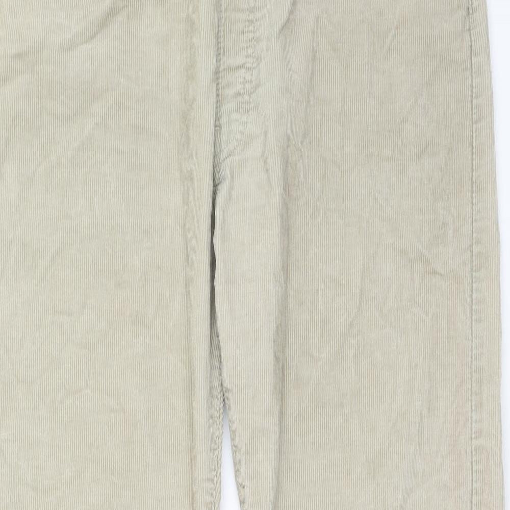 Signature by Levi Strauss & Co. Mens Beige Cotton Trousers Size 34 in L34 in Regular Zip