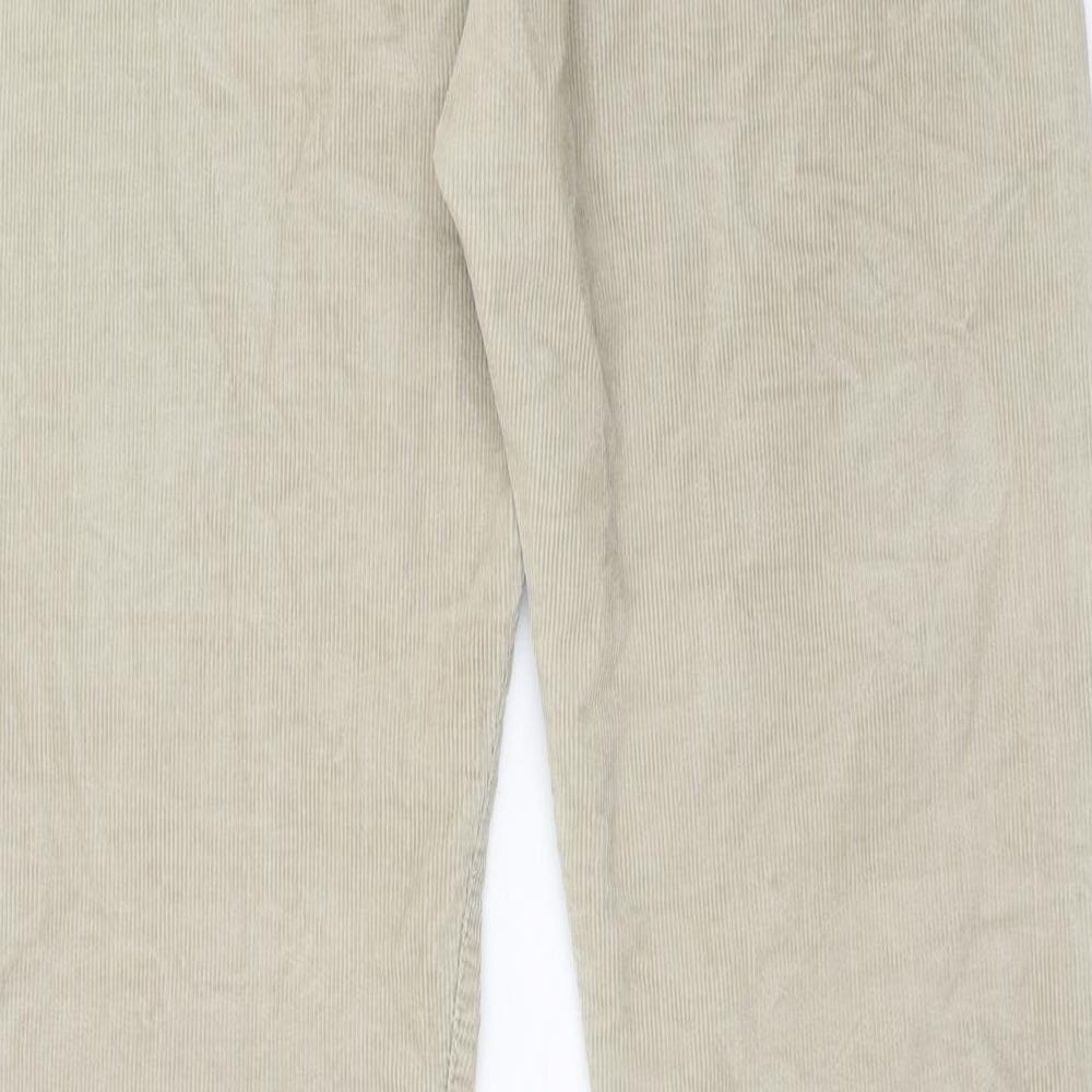 Signature by Levi Strauss & Co. Mens Beige Cotton Trousers Size 34 in L34 in Regular Zip