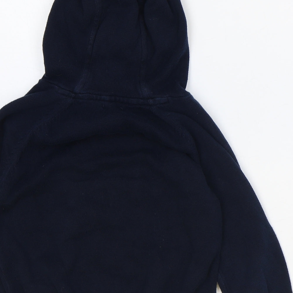 NEXT Boys Blue 100% Cotton Pullover Hoodie Size 3-4 Years Pullover - Crocodile