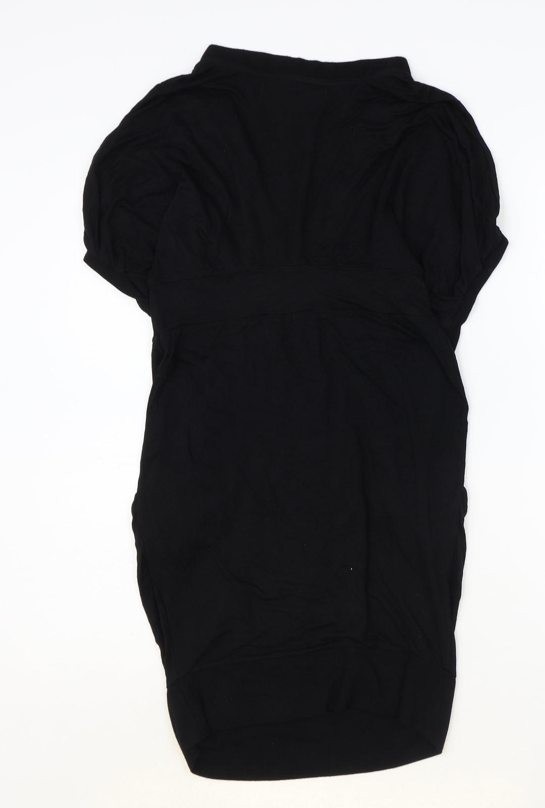 Zara Womens Black Polyester Shift Size M V-Neck Pullover