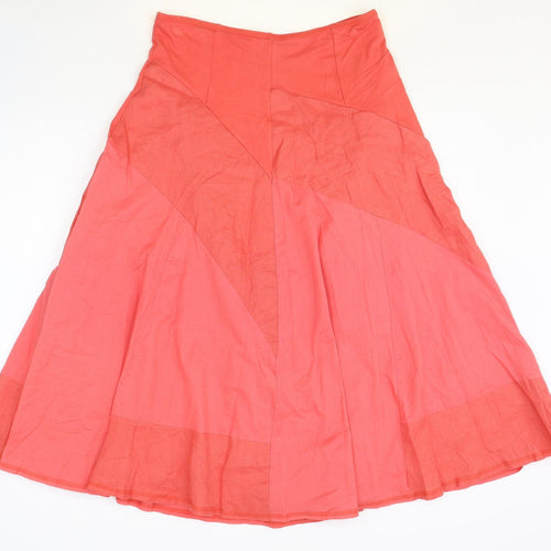 Marks and Spencer Womens Pink Polyester Swing Skirt Size 10