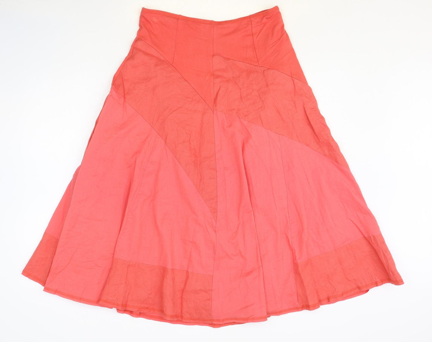 Marks and Spencer Womens Pink Polyester Swing Skirt Size 10