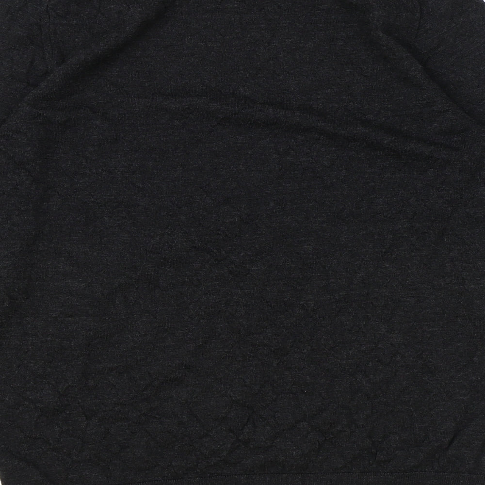 Marks and Spencer Mens Grey Round Neck Wool Pullover Jumper Size M Long Sleeve
