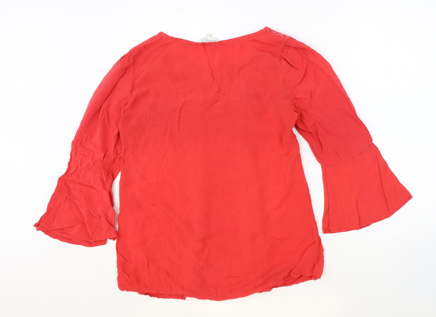 Apricot Womens Pink Viscose Basic Blouse Size M Round Neck - Size M/L
