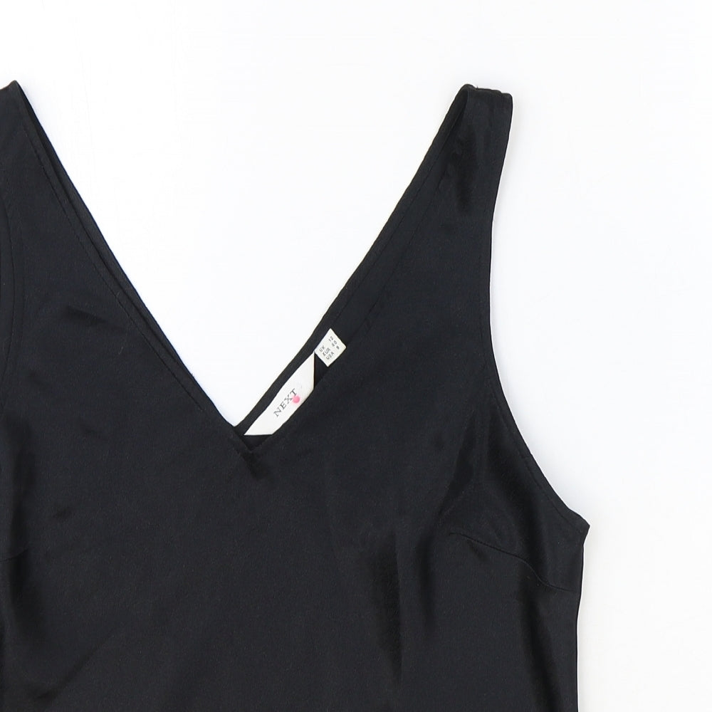 NEXT Womens Black Nylon Basic Tank Size 12 V-Neck