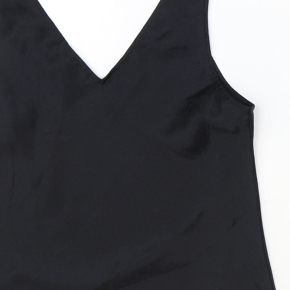 NEXT Womens Black Nylon Basic Tank Size 12 V-Neck