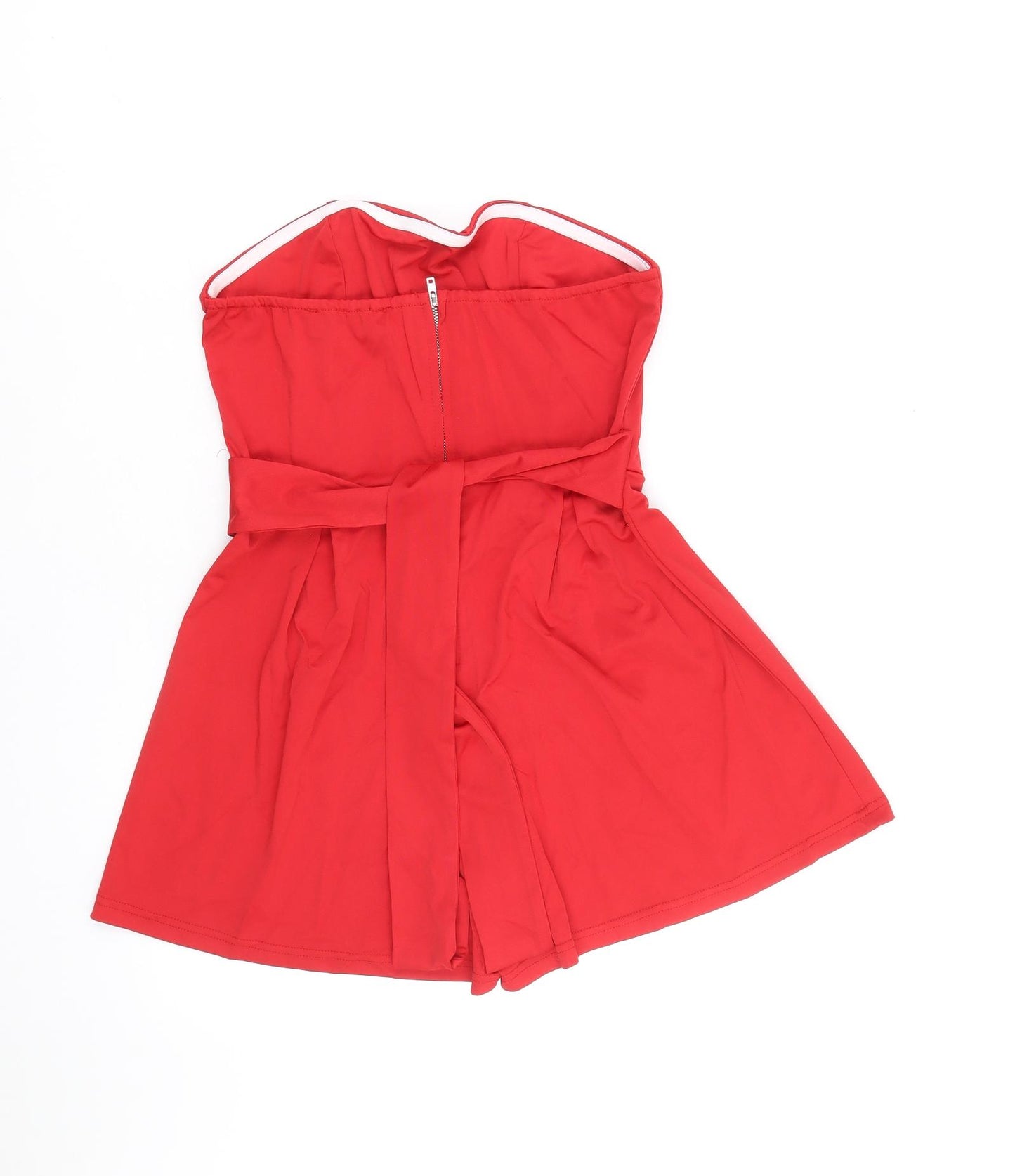 Yoins Womens Red Polyester Playsuit One-Piece Size 12 Zip