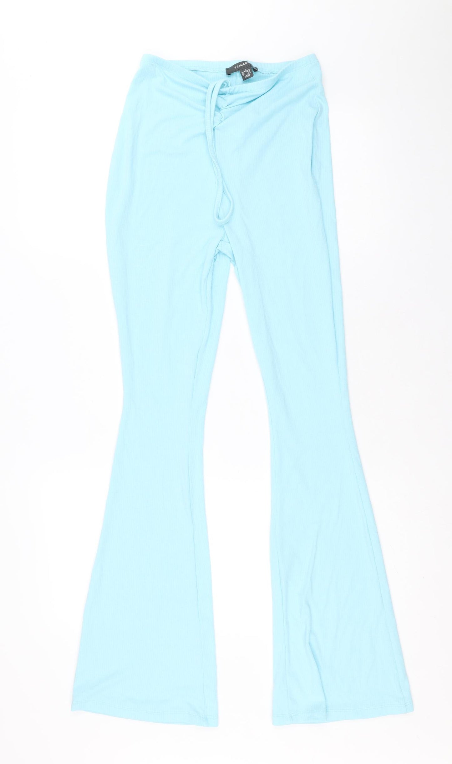Primark Womens Blue Viscose Trousers Size S Regular