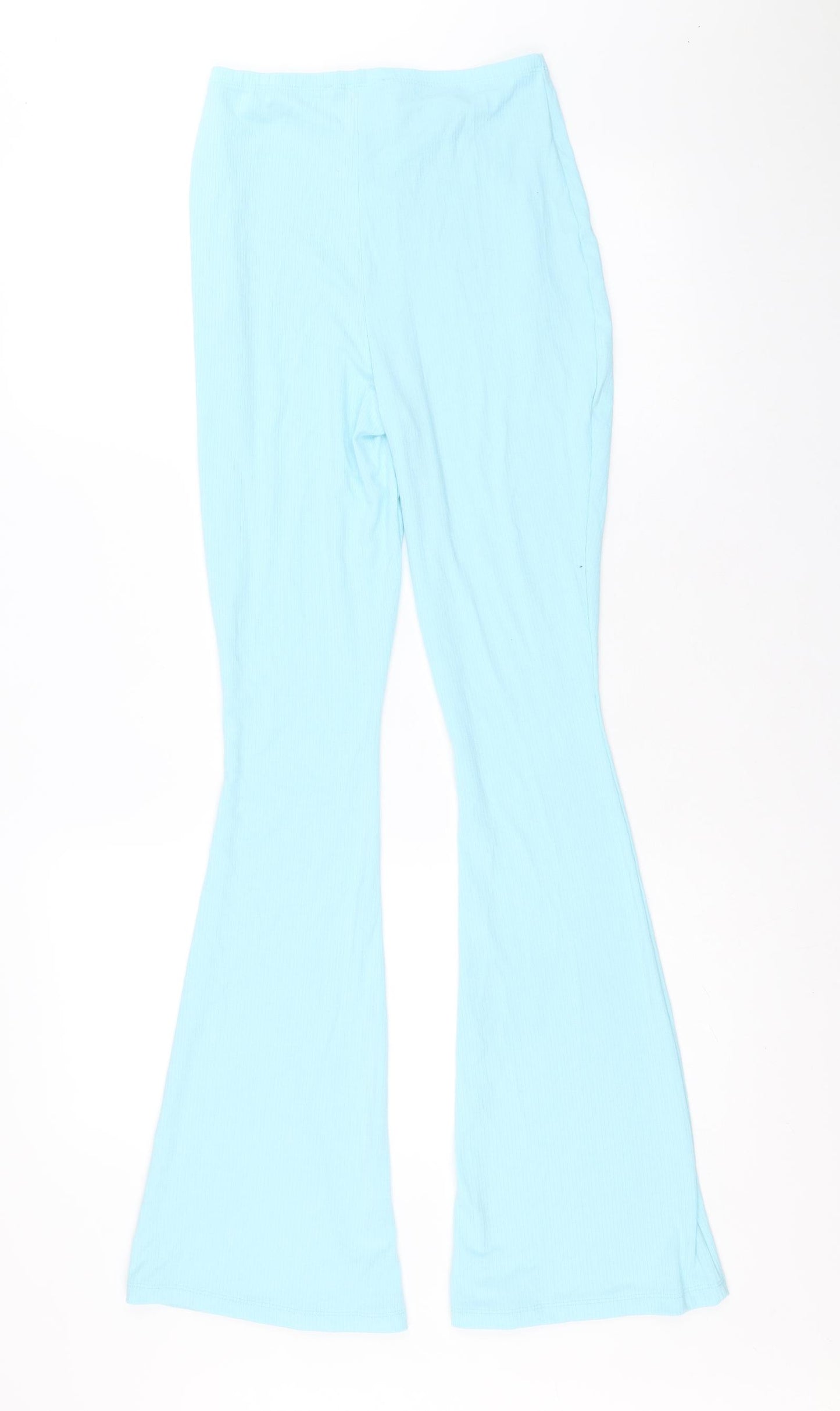 Primark Womens Blue Viscose Trousers Size S Regular