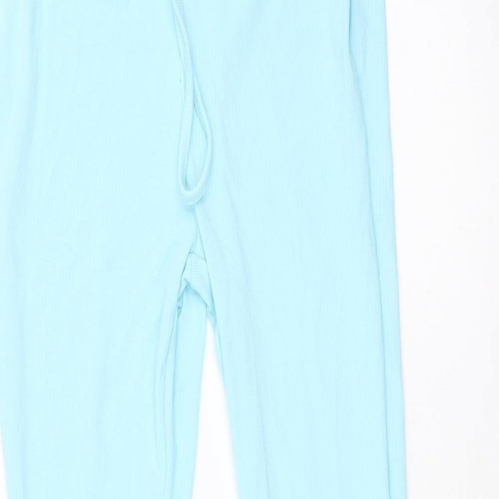 Primark Womens Blue Viscose Trousers Size S Regular
