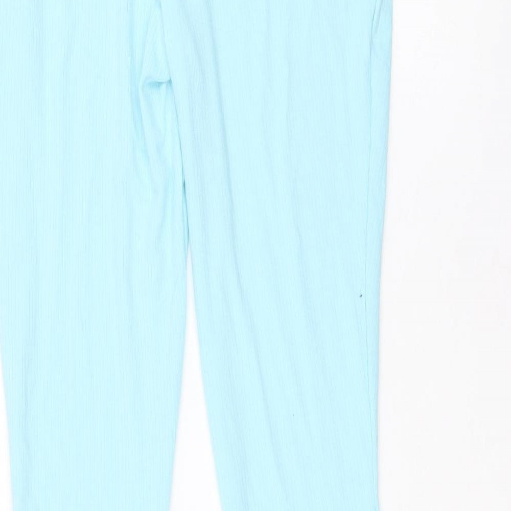 Primark Womens Blue Viscose Trousers Size S Regular