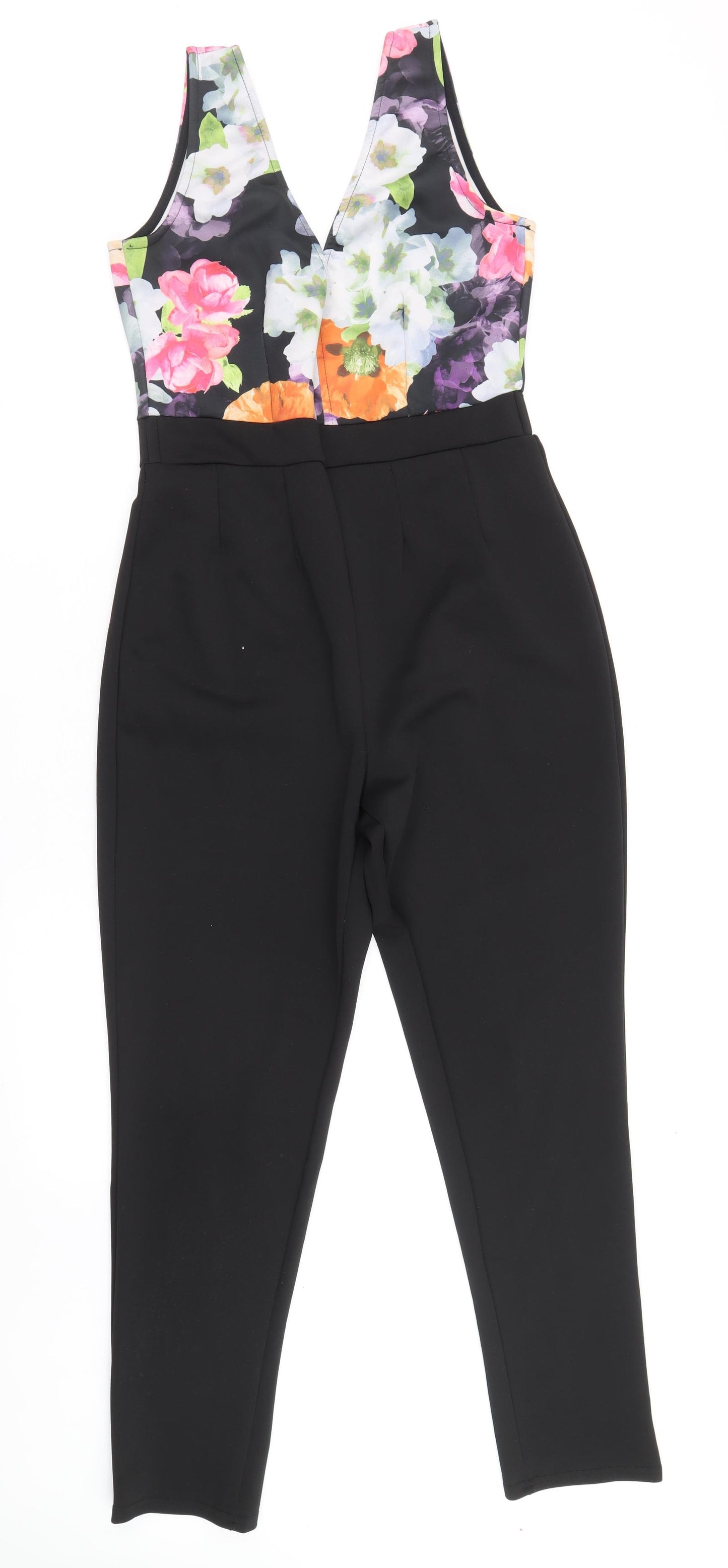 Quiz Womens Multicoloured Polyester Jumpsuit One-Piece Size 12 Pullover