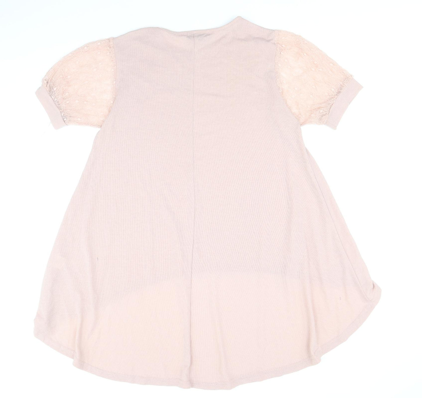 QED London Womens Pink Round Neck Polyester Pullover Jumper Size M