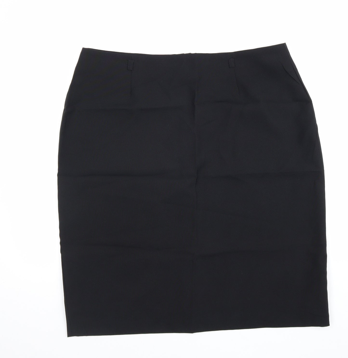 Atmosphere Womens Black Polyester Straight & Pencil Skirt Size 18 Zip