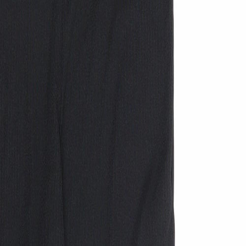 PRETTYLITTLETHING Womens Black Polyester Jumpsuit One-Piece Size 4XL L31 in Pullover