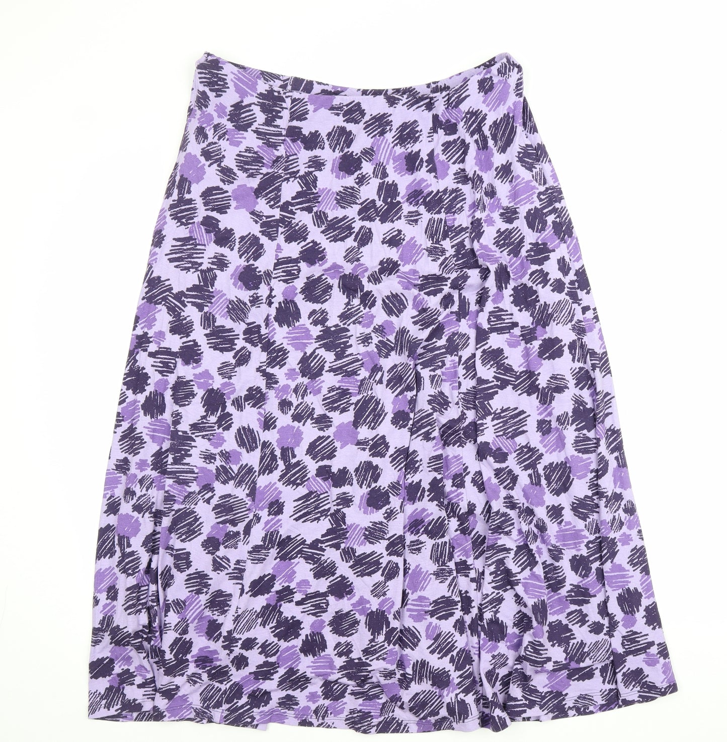 Eastex Womens Purple Geometric Polyester Swing Skirt Size 16