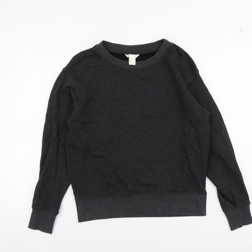H&M Womens Grey Cotton Pullover Sweatshirt Size S Pullover
