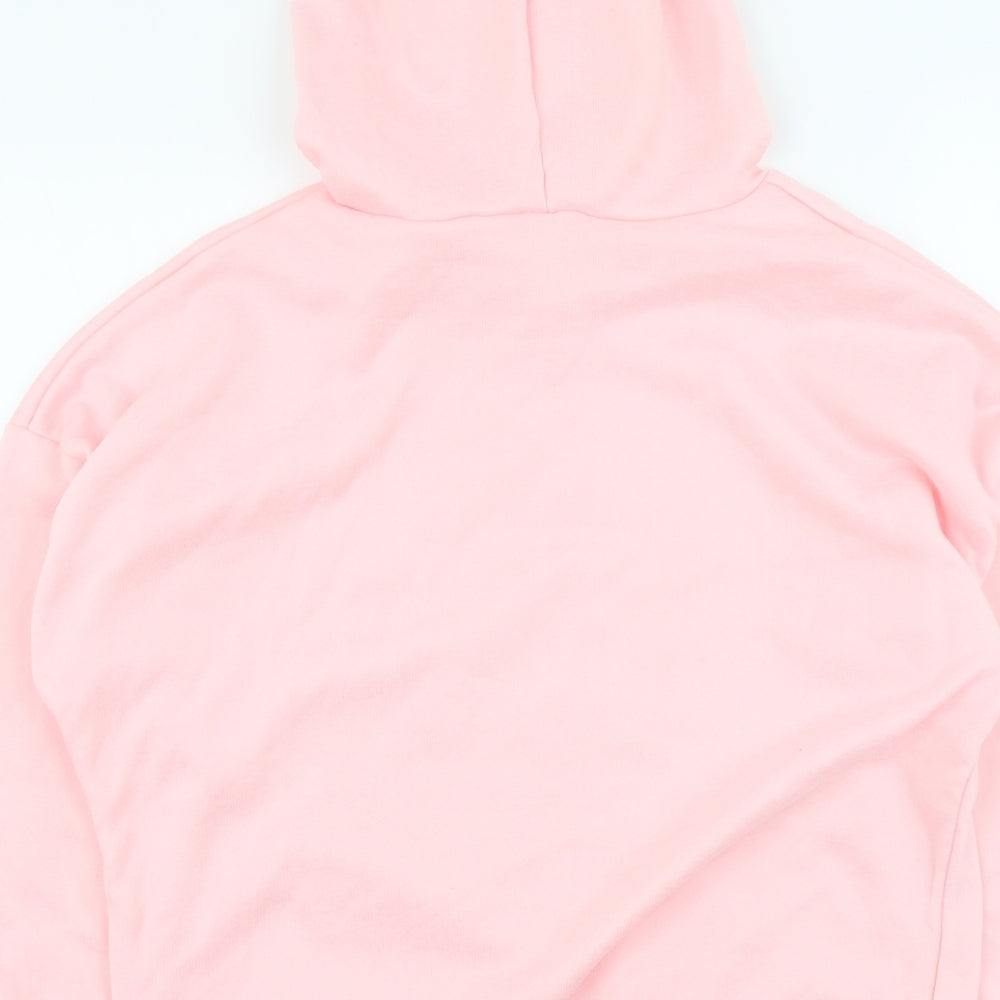 SheIn Womens Pink Polyester Pullover Hoodie Size L Pullover - Love You, Love Me