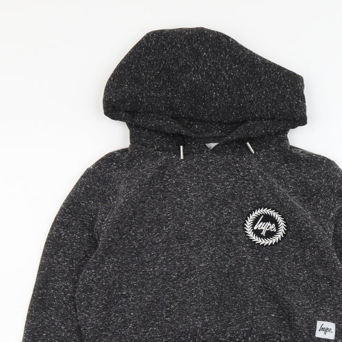 Hype Womens Grey Cotton Pullover Hoodie Size S Pullover