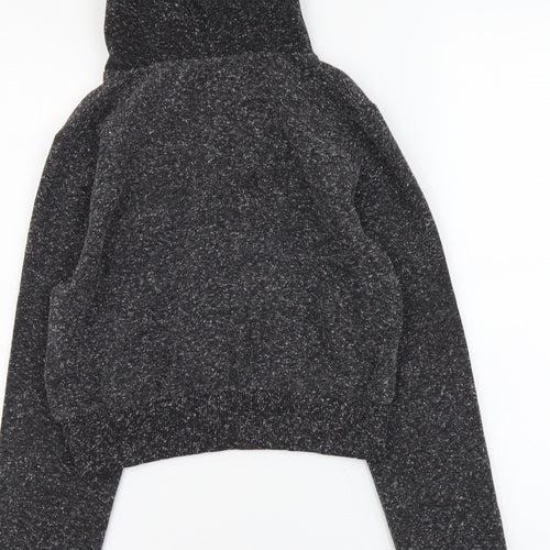 Hype Womens Grey Cotton Pullover Hoodie Size S Pullover