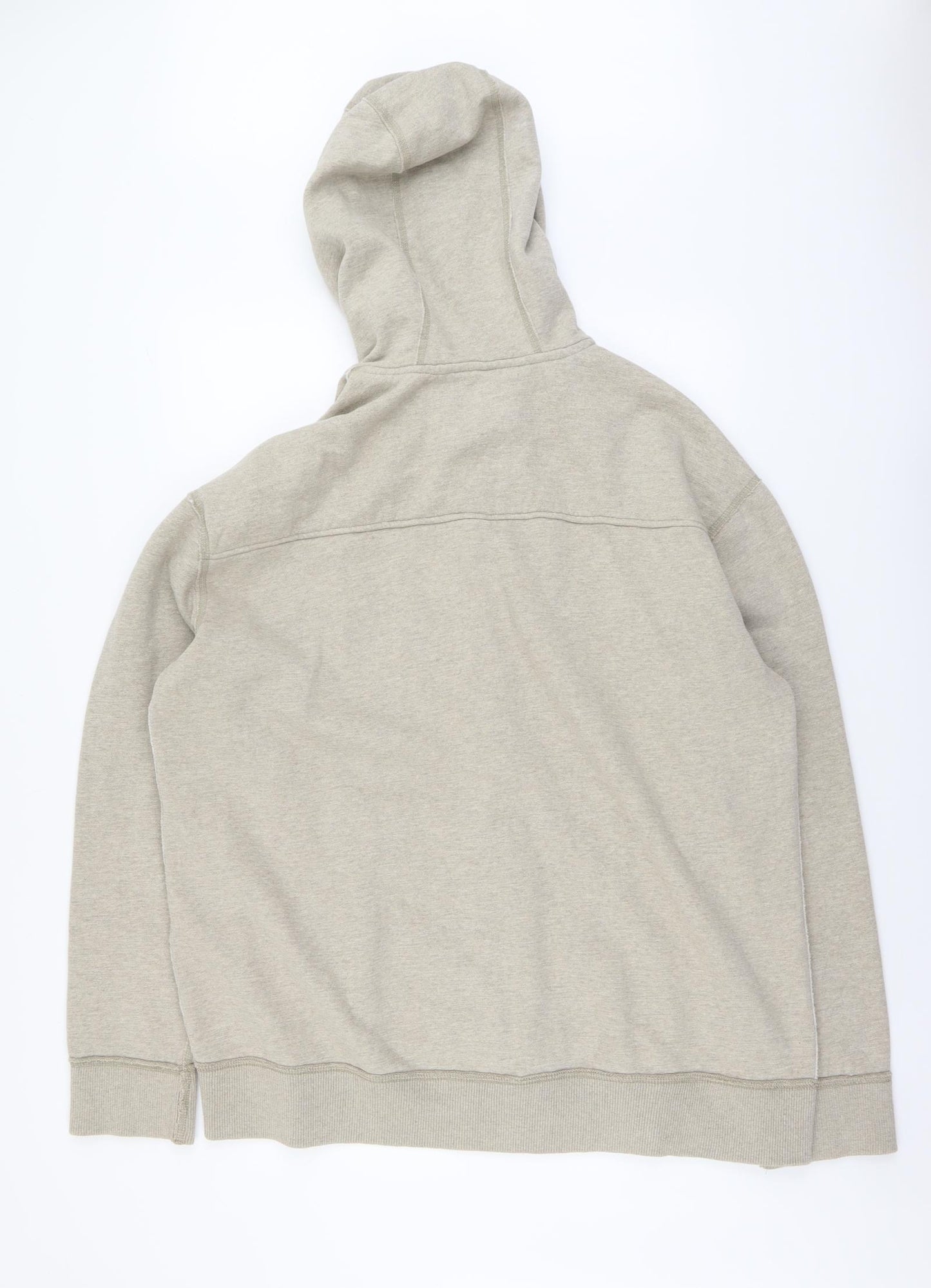 NEXT Mens Beige Cotton Full Zip Hoodie Size 2XL