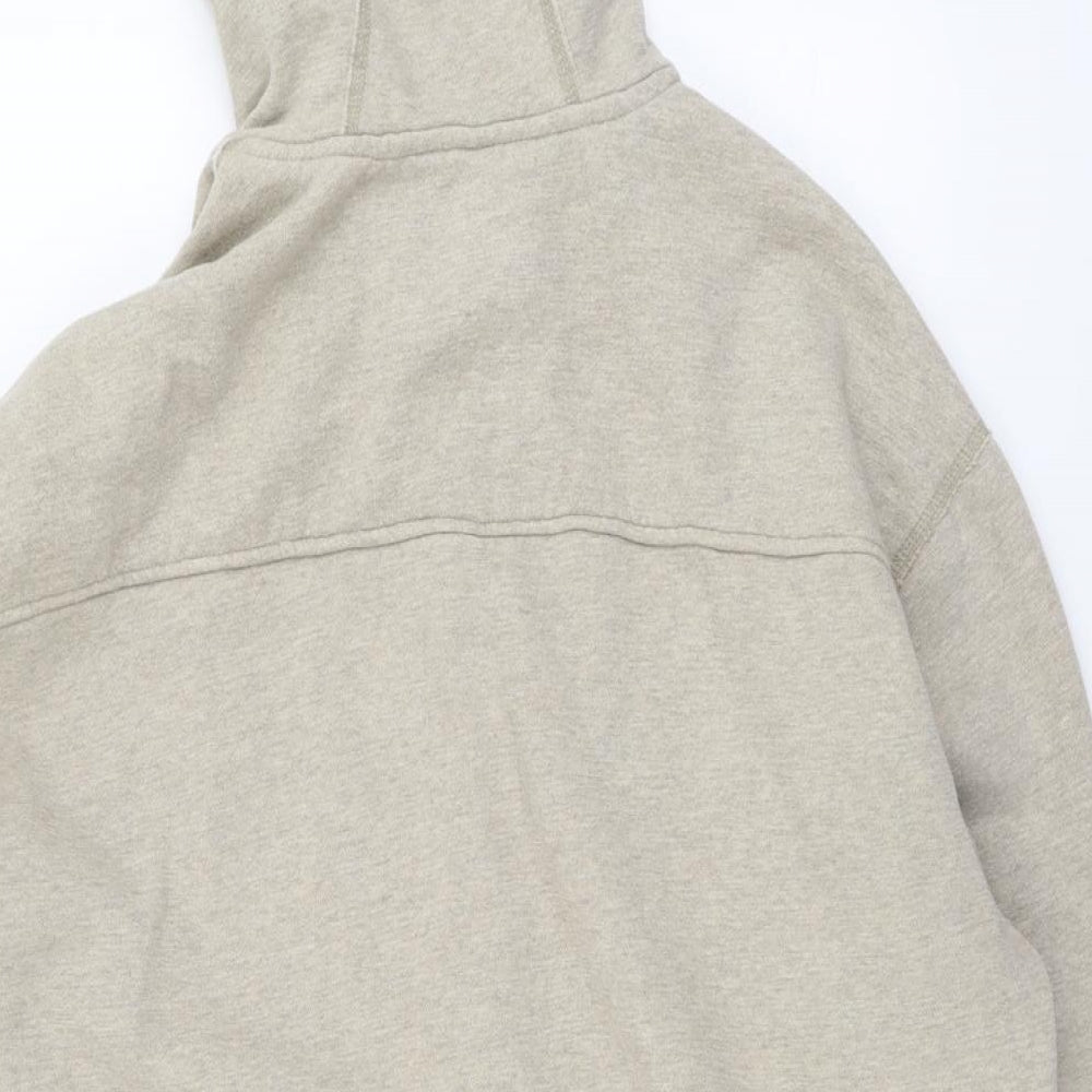 NEXT Mens Beige Cotton Full Zip Hoodie Size 2XL