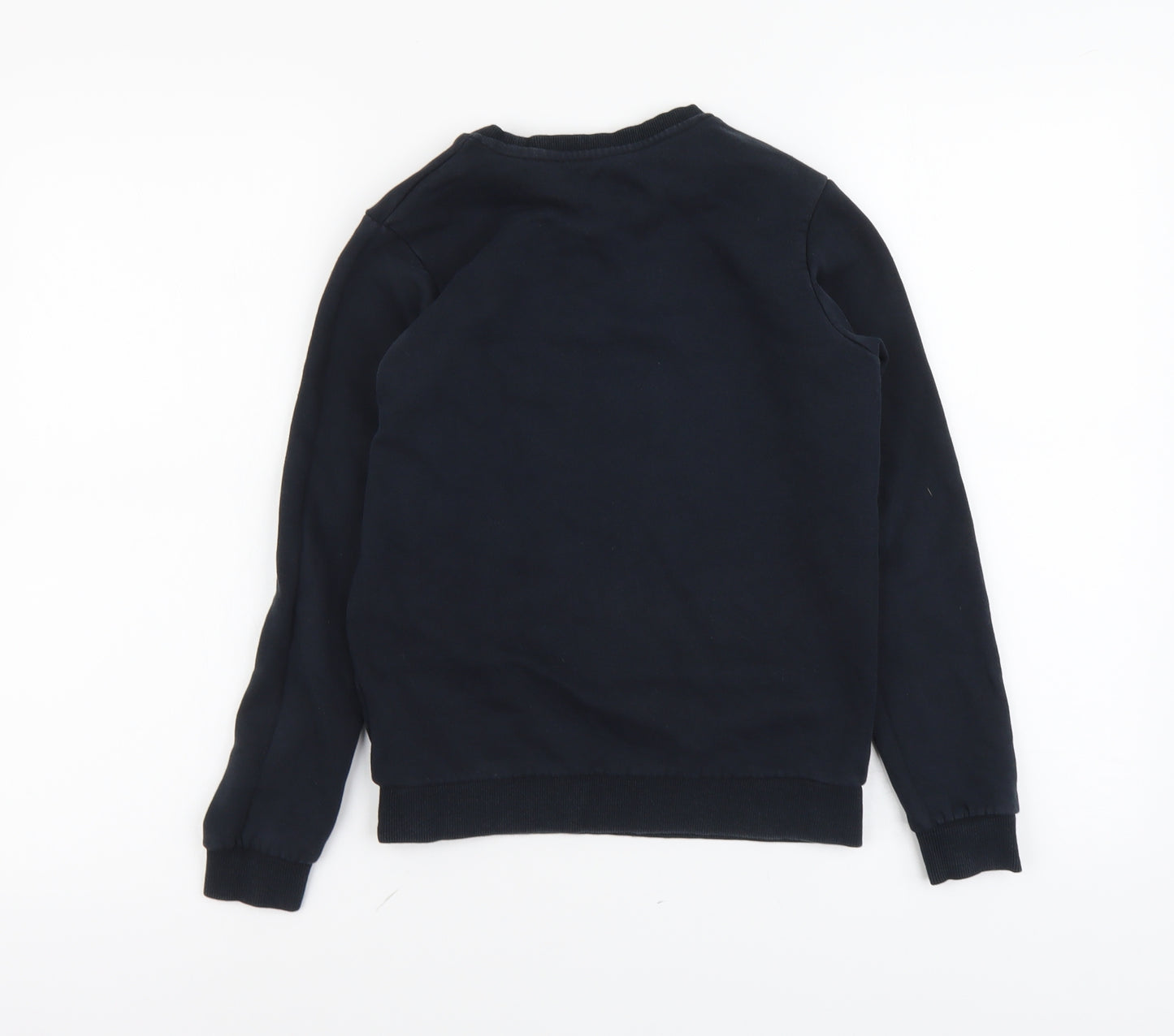 Marks and Spencer Boys Blue Cotton Pullover Sweatshirt Size 10-11 Years Pullover