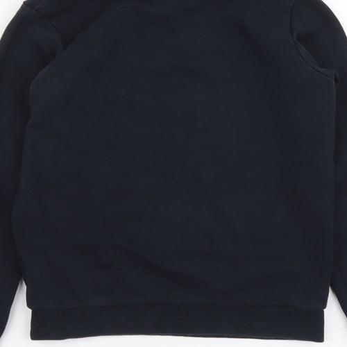 Marks and Spencer Boys Blue Cotton Pullover Sweatshirt Size 10-11 Years Pullover